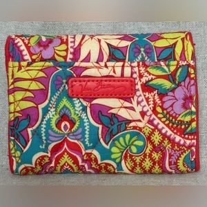 Vera Bradley petite trifold wallet paisley in paradise pattern NWT